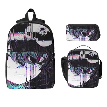 3Pcs Sewerslvt Cythoni Backpack Set for Kids Pen Bags Bookbag Sets with Lunch Box For School Students Daypack 1
