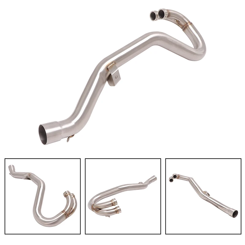 Motorcycle Exhaust Escape Modify System Front Link Pipe Connect Original Muffler 50.5mm Slip On For KTM 450 EXC KTM450 SX-F