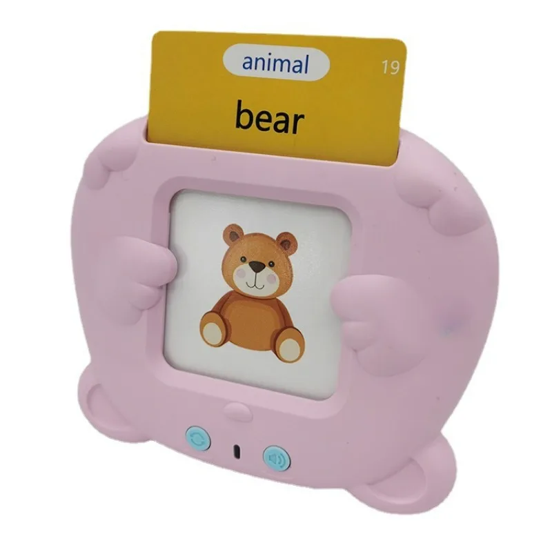 Learning Toys Talking Flash Cards Learning Machine for Kid Talking Flash Cards Kindergarten Kids Language Electronic Audio Book Learn English Spanish French
