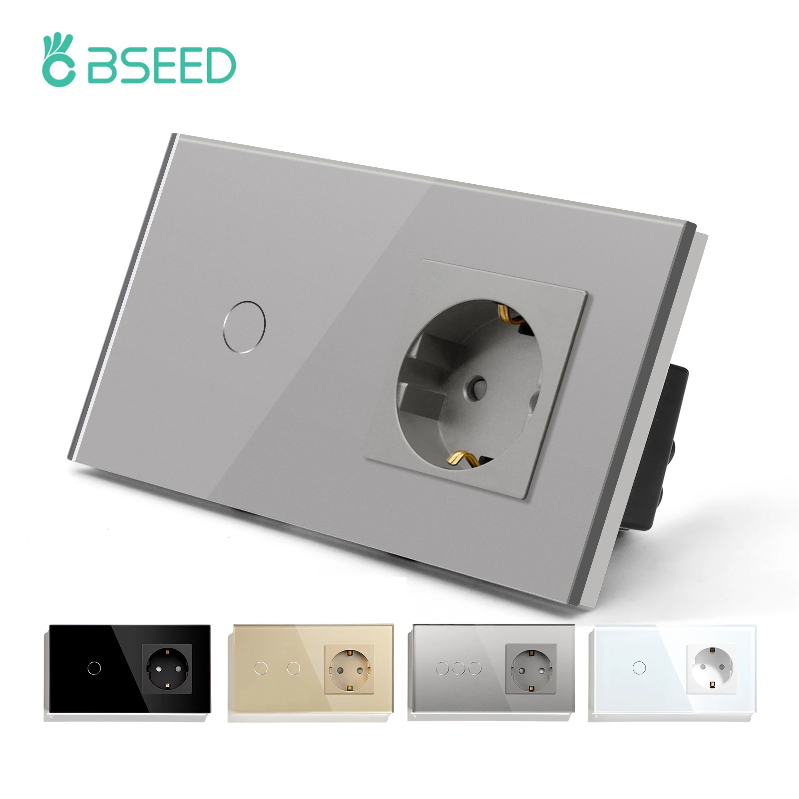 Enchufe Con Interruptor Táctil BSEED (Oro) - ¡Moderniza Tu Hogar!