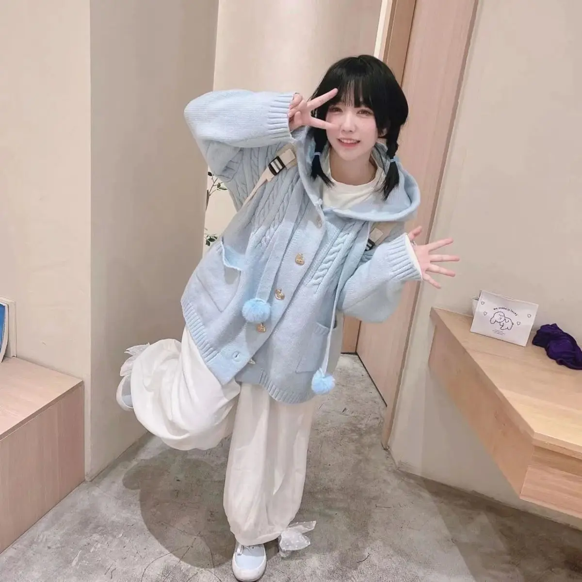 Sweaters Cardigan Women Baggy Preppy Girlish Sweet Kawaii Clothes Japanese Stylish High Street Gentle Designer Knitwear Autumn