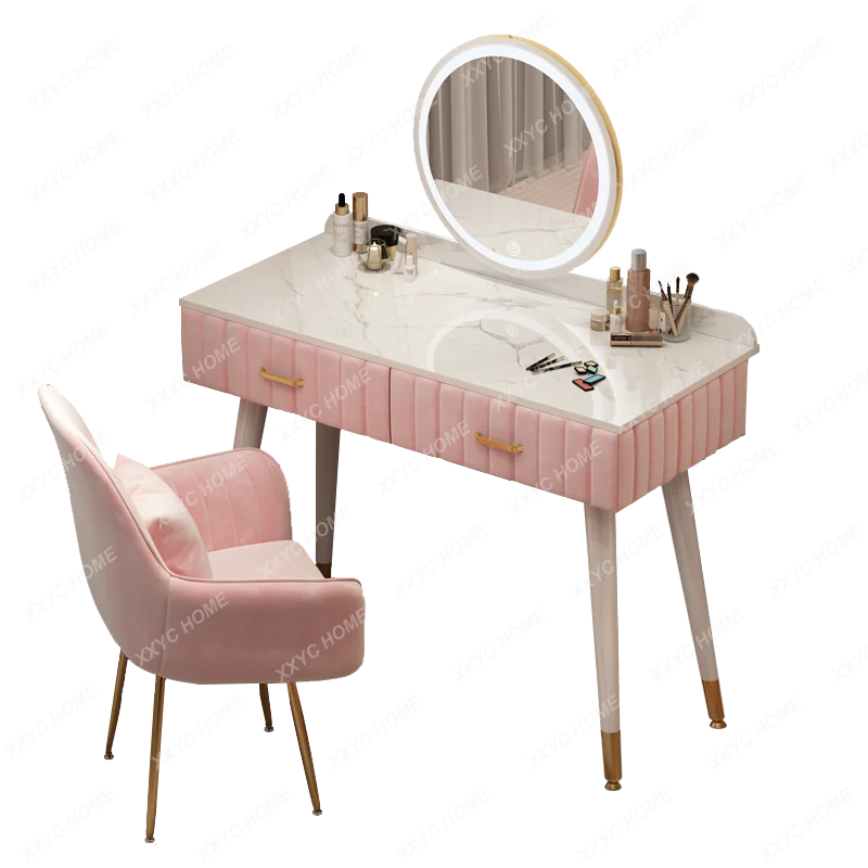 

Multifunctional Charm Dressing Table Cabinet Luxury Fashion Storage Dressers Bedroom European Tocador Maquillaje Furnitures