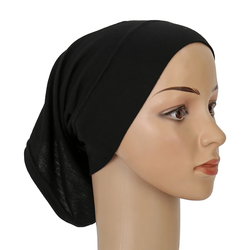 Ramadan Hijab Undercap Head Cover Instant Cotton Bonnet Hijabs for Women Muslim Turbans Inner Cap Turbante Muslim Women Hijab 2