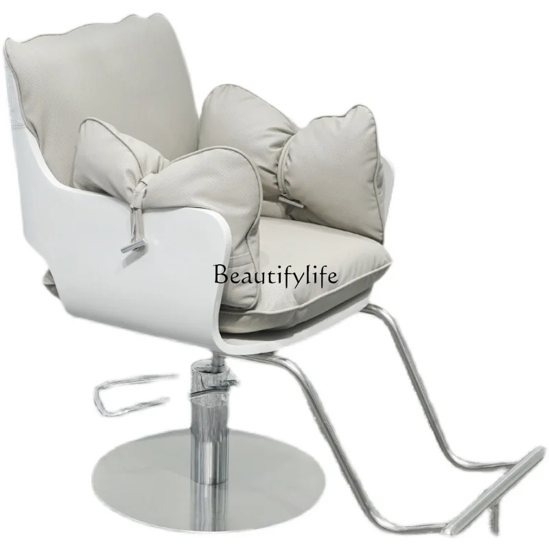 

For Hair Salon High-End Hair Cutting Chair Rotatable Lifting Barber Chair