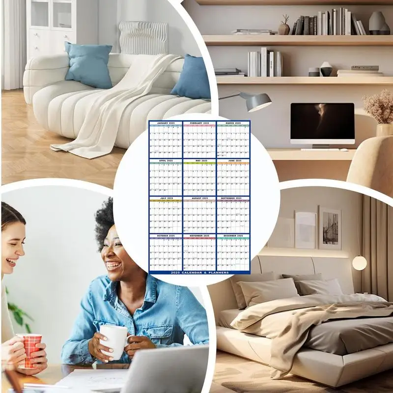 Calendario Da Frigo 2025 Con Magnete - 20x15 Cm, Settimane Numerate, Colorato - Foto 7