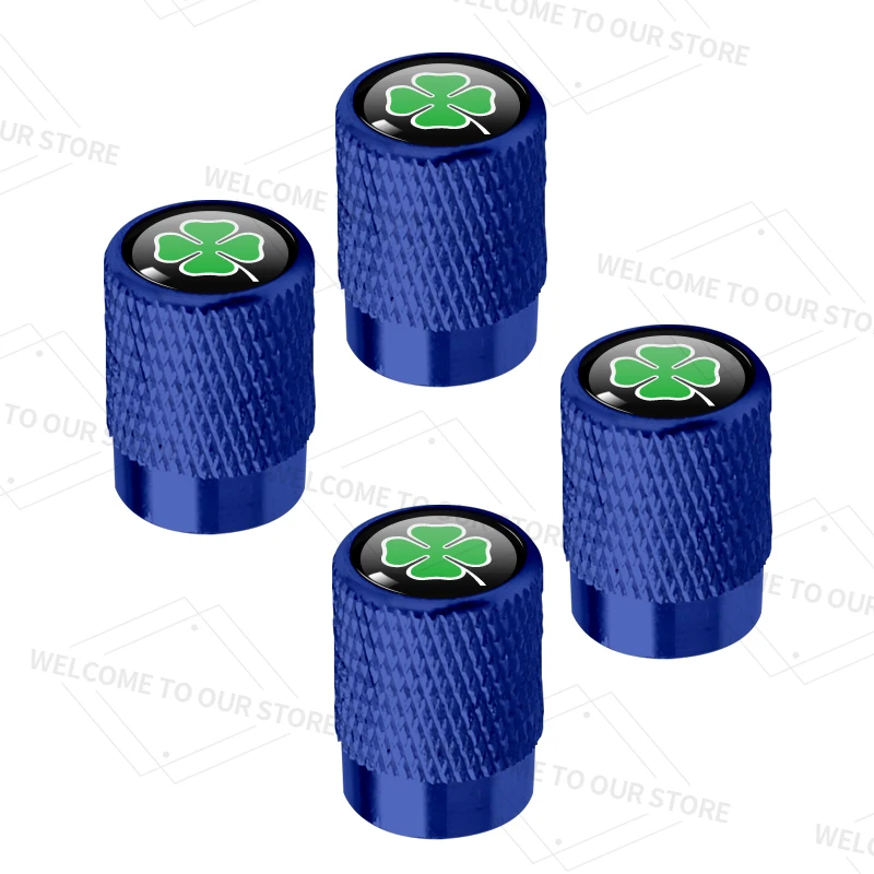 Four-Leaf Clover Wheel Valve Caps Set – Premium Tire Stem Covers (4-Pack)