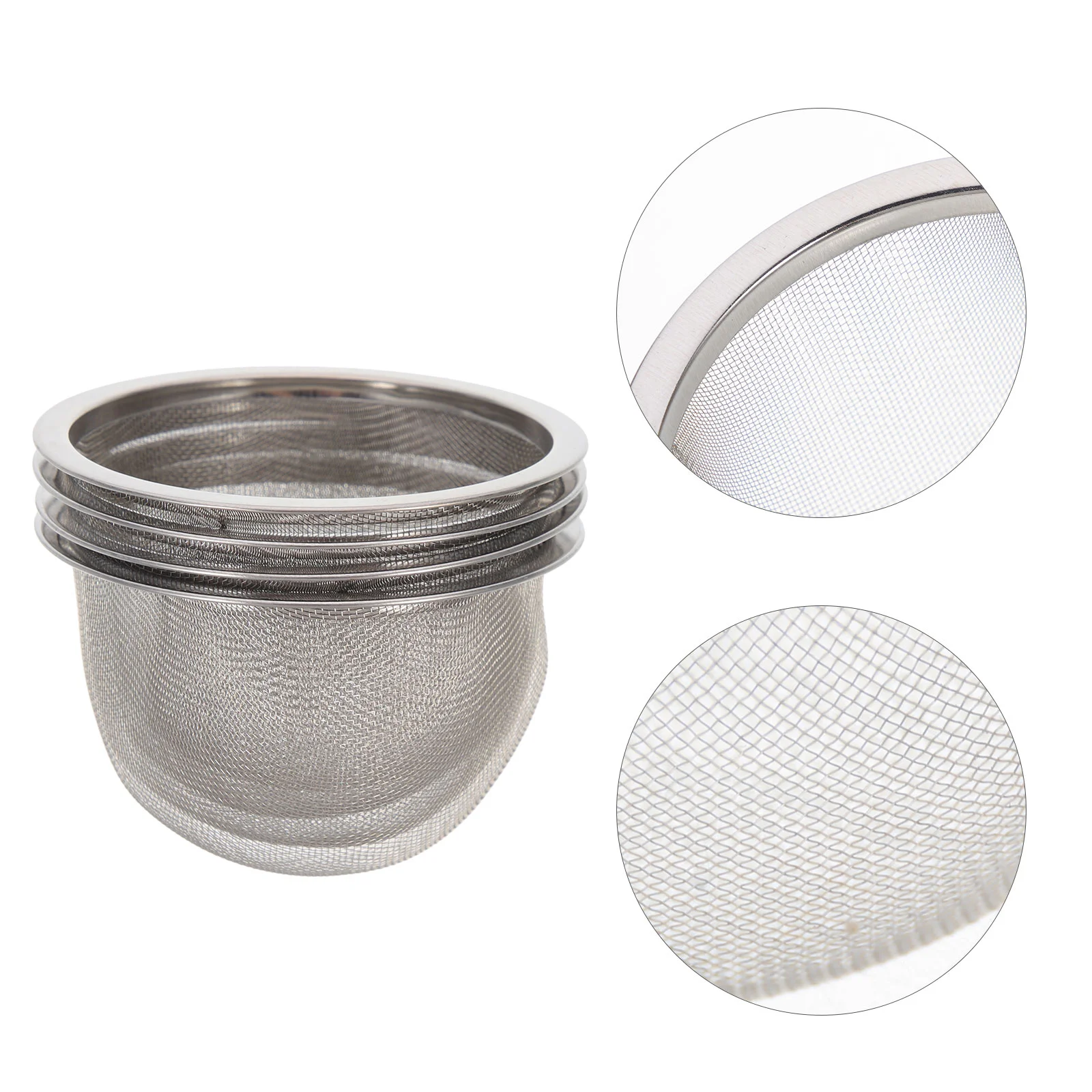 

4 Pcs Teapot Strainer Infuser Loose Leaf Replacement Maker Stainless Steel Supplies Filters
