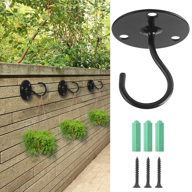 Wall Mount Ceiling Hook Bracket Hanger for Hanging Bird Feeders Lanterns  Wind Chimes Planters Decoration Outdoor - AliExpress