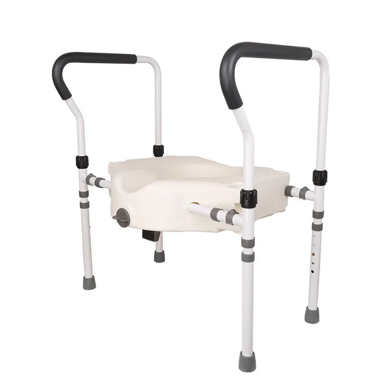 Aluminum Alloy Toilet Booster Elderly, Disability Help Postoperative Disabilities Mobile Toilet Height Pad Portable Toilet Seats 3