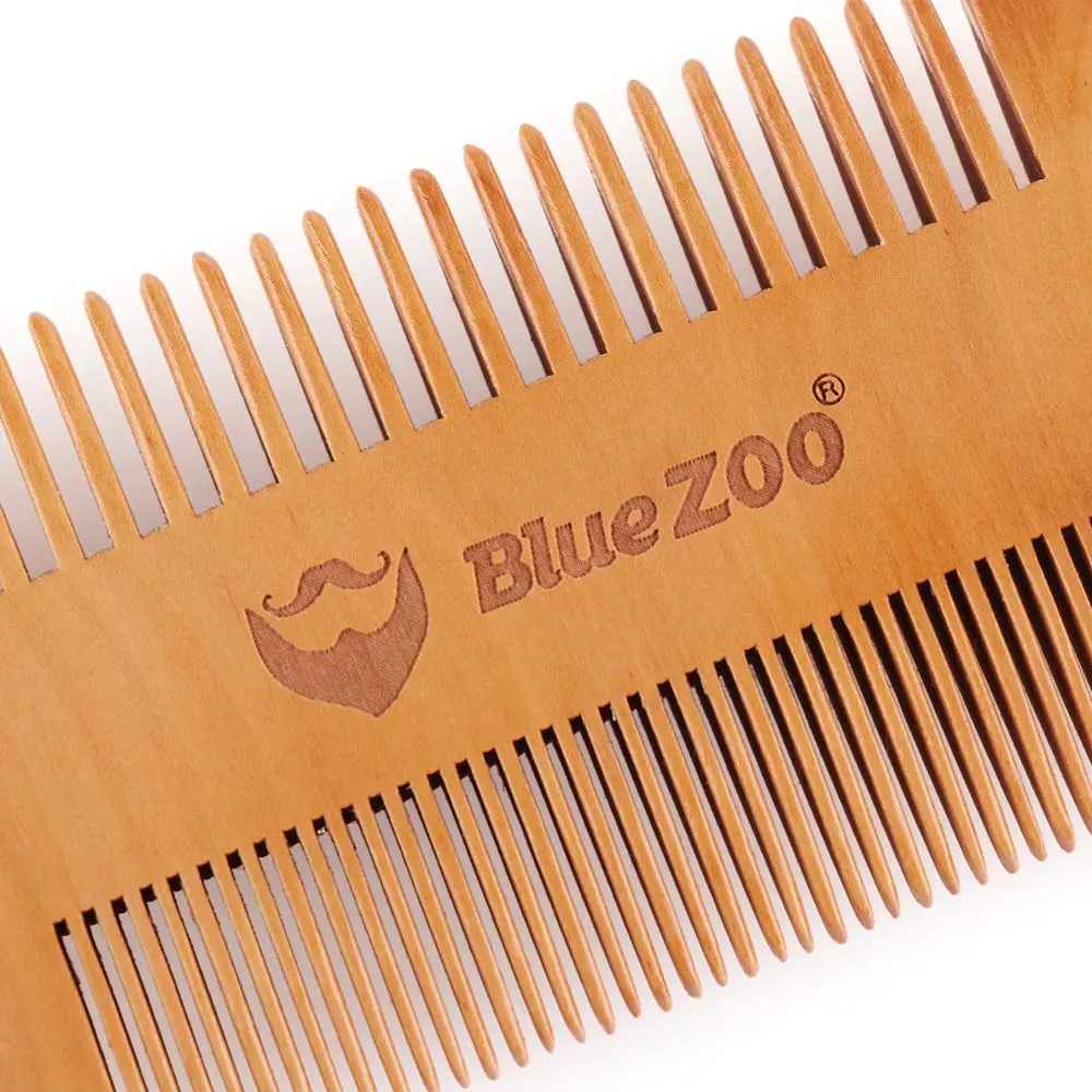 Beauty Makeup Wooden Pocket Size Beard Comb Double Side Fine Coarse Teeth Hair Mustaches Brush