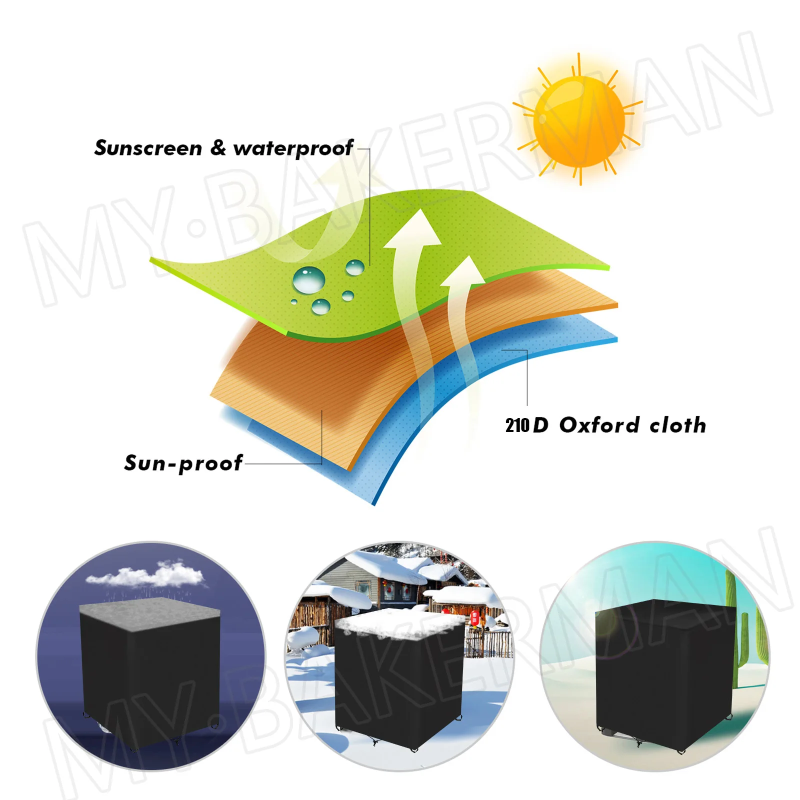 1000 Litre IBC Container Waterproof Dust Cover Oxford Cloth 210D Outdoor Tools Green Tank Cover