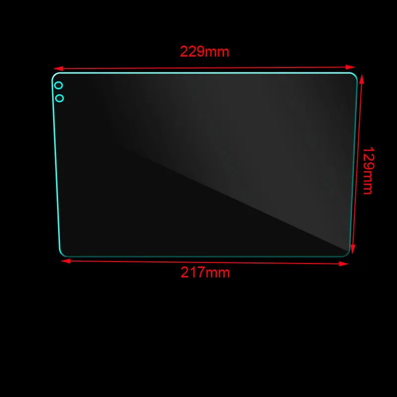 229*129*217mm 9inch Car GPS Navigation Tempered Glass Protective Film Tempered Glass For TEYES CC2L CC2 Plus