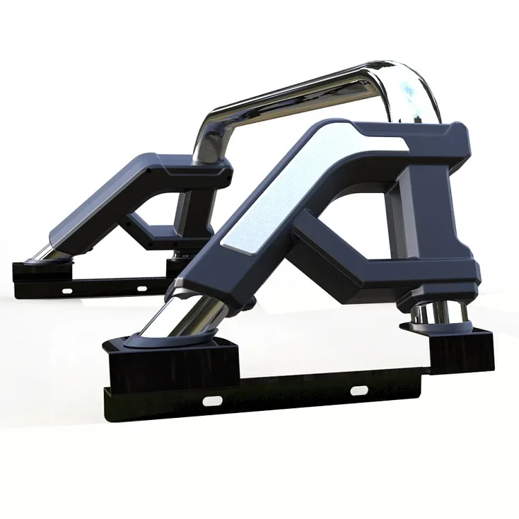 4 X4 Pickup Truck Car Black Steel Roll Sport Roll Bar Roll Cage Goalpost Gantry Per Hilux Rocco 2020 Ford Ranger F150 Custom