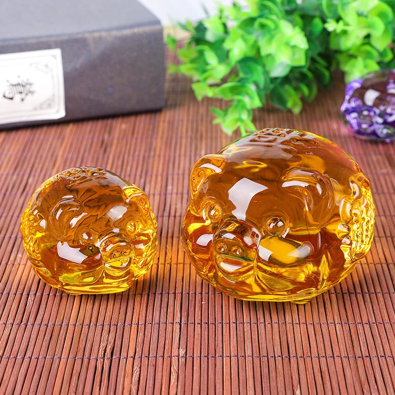 

Manufacturers Direct Sales of Citrine Gold Pig Bao Fu Yellow Crystal Gold Pig Ornaments business gifts zodiac ornaments