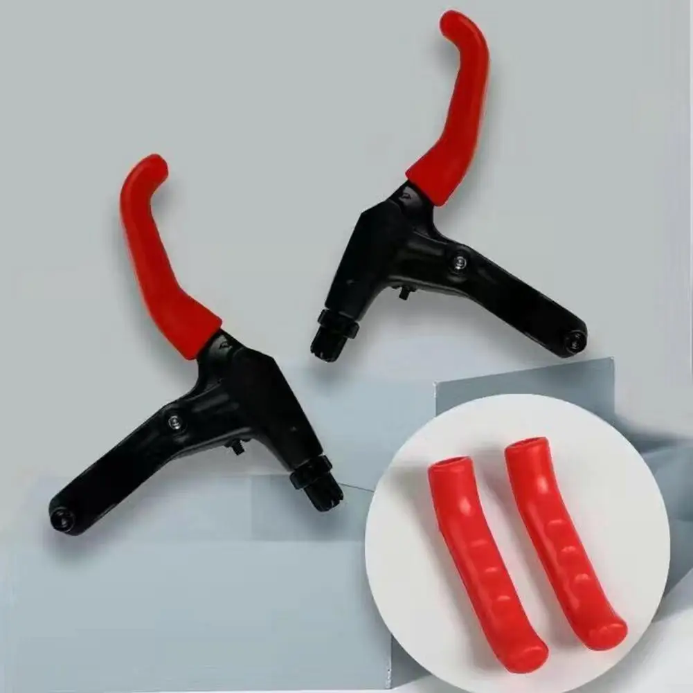 Bicycle Rubber Brake Handle Lever Cover Bicycle Brake Levers Sleeve Mountain Road Bike Bike Handlebar Wraps 2 Pairs bicycle brake handle cover,bicycle brake handle grips,bicycle brake handle