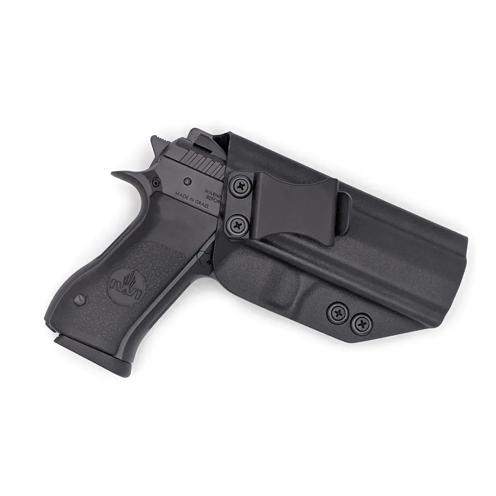 Pistol Holster Gun Holster Concealed Kydex Internal Holster IWI Jericho 941 F9 FS Full Size Steel Frame IWB Inside Waistband Carry Belt Case Clip