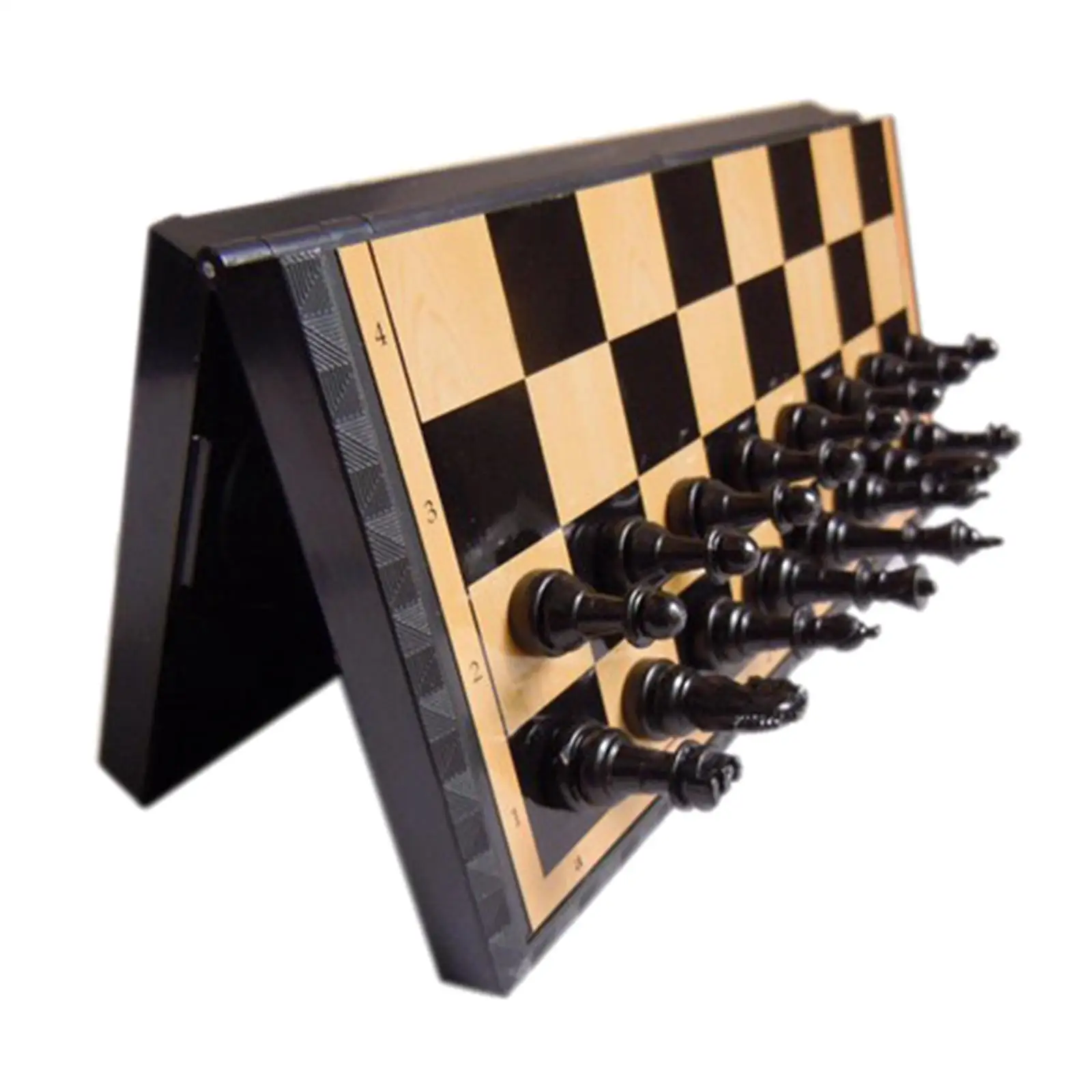 International Chess Folded Chessboard Magnetic Chess Pawn Game 7.87-Inch Mini Family Entertainment Board Game Toys magnetic chess set foldable chess board folding chess board