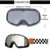 Retro Motorcycle Goggles Glasses Windproof Motocross Sunglasses Vintage Helmet Glasses Cycling Racing Cafe Racer 4