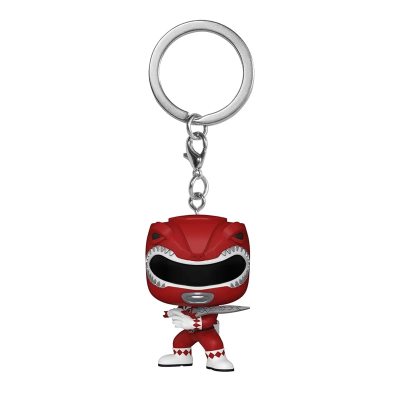 Power Rangers Multicolor Ranger Keychain Vinyl Doll Collection - Action Figure Set Gift