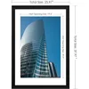 PEALSN 24x36 Poster Frame Set of 6, Display Pictures 20 x 30 with Mat or 24 x 36 Without Mat for Wall Mounting Display 4