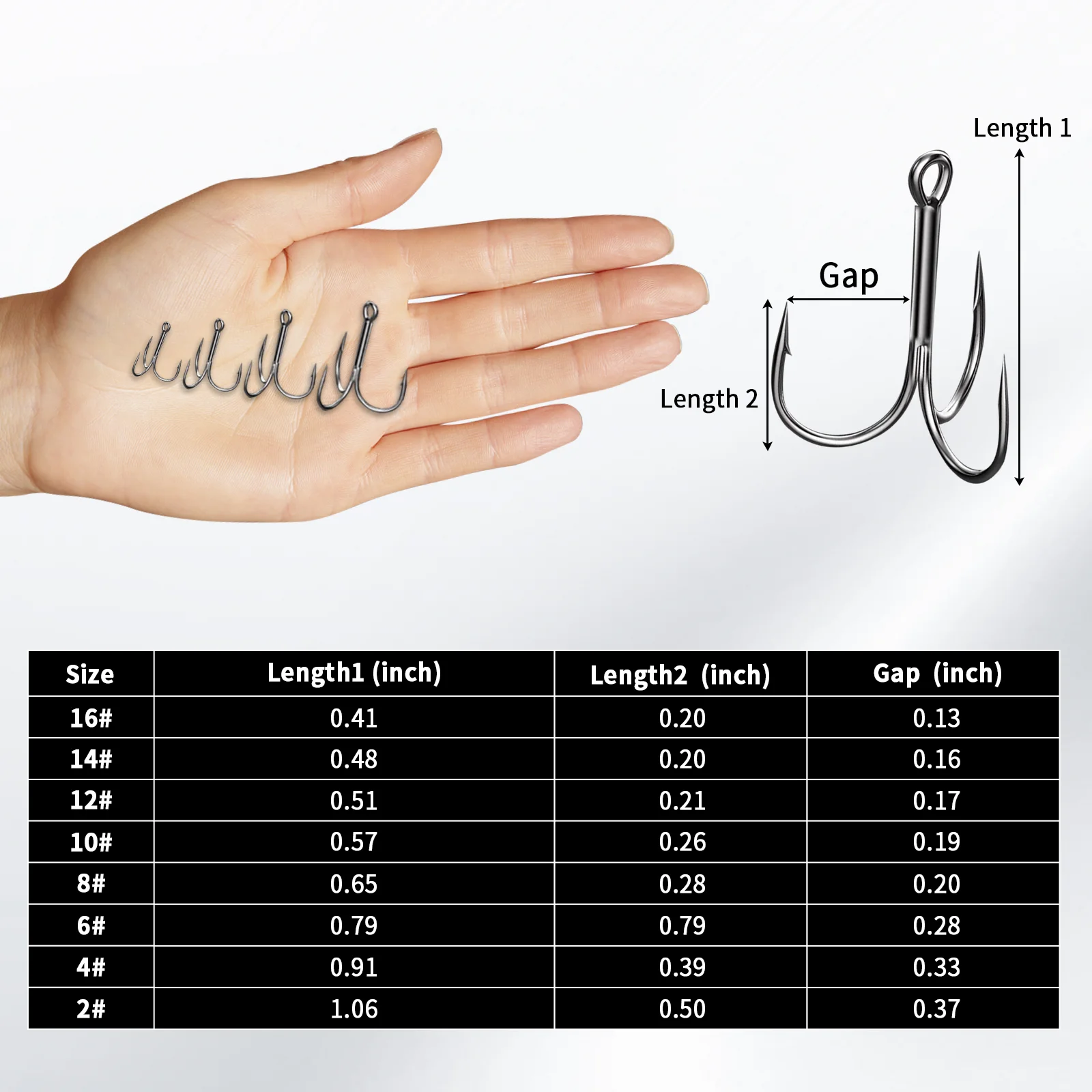 High Carbon Treble Hooks 2