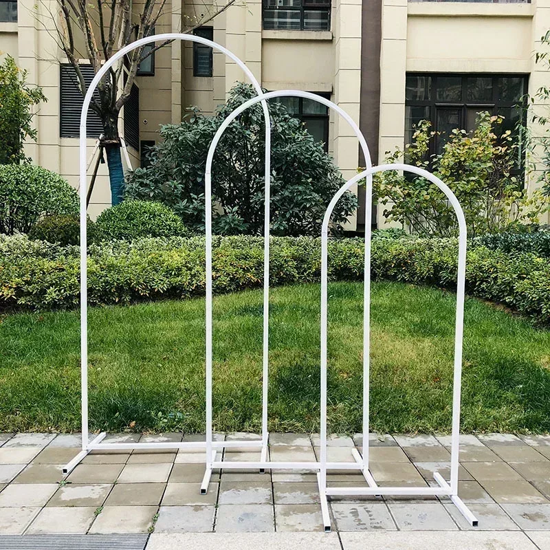 3pcs-Wedding Arched Rear Mobile Bracket Metal Arched Bracket Birthday Party Wedding Ceremony Baby Shower Graduation Decoration