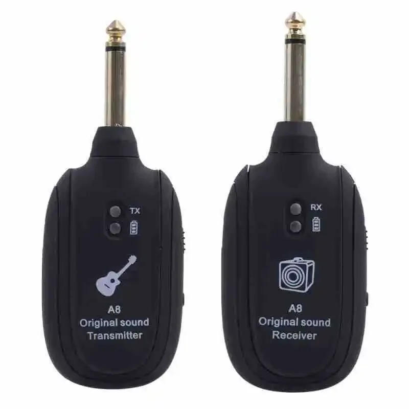 Guitar Wireless System Transmitter Receiver Built-in Rechargeable Wireless Guitar Transmitter for Electric Bass wireless guitar transmitter