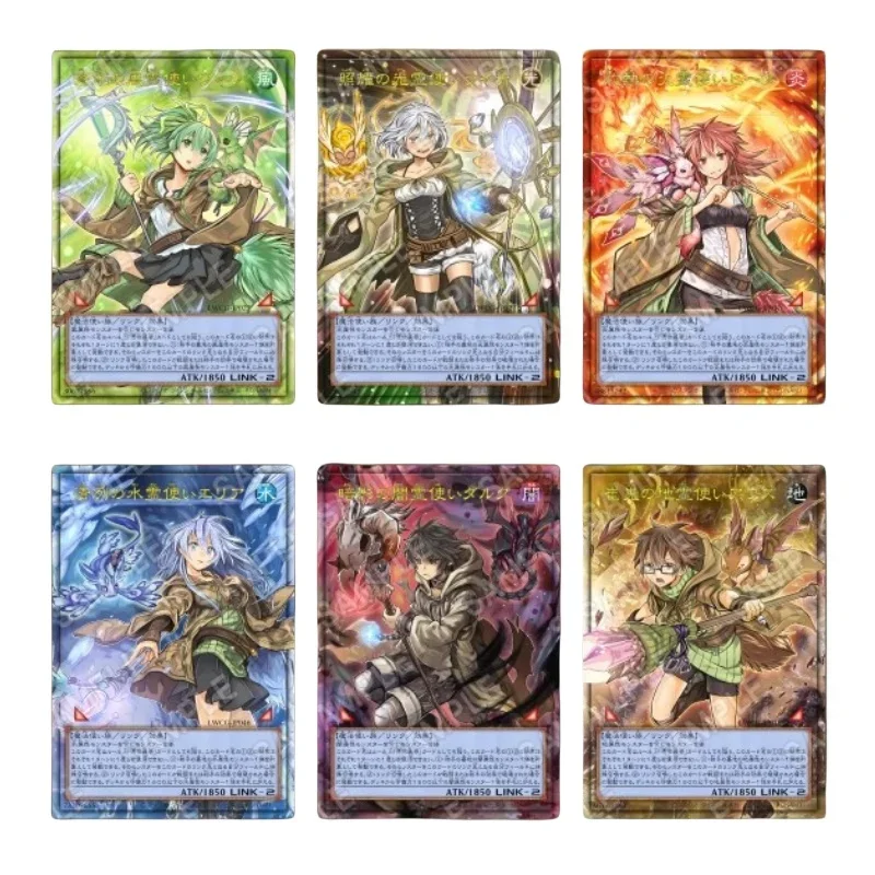 

Yu Gi Oh Eria The Water Charmer Hiita The Fire Charmer Self Made Flat Blast Npr коллекционная карточка Аниме игра Классическая серия подарок