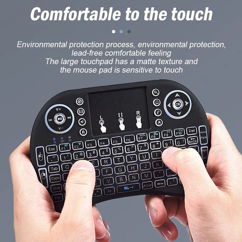 Wireless Mini Keyboard Flight Mouse 2 4g Large Touchpad Digital Computer Dry Battery USB Charging Dual Purpose Keyboard Wireless Keyboard