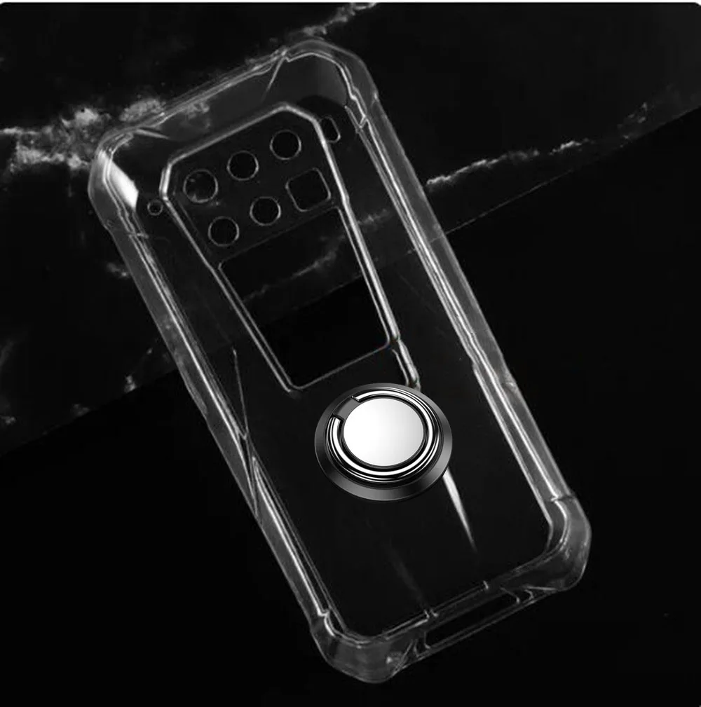 Custodia Rigida Antiurto Per Unihertz 8849 Tank 3 6.79 "8849 Tank 3 Pro Custodia Per Supporto Pieghevole Con Anello In Silicone Morbido