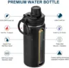 32oz/ 1L Stainless Steel Insulated Water Bottle,Cycling Bottles Double Walled Vacuum Insulated Water Bottles for Gym Travel 2