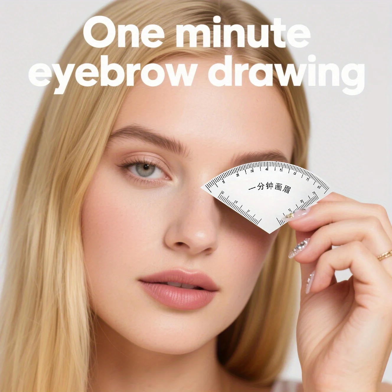 1PC Instant Brow Stencil Kit - Reusable DIY Eyebrow Template for Perfect Arch in 1 Minute, Beginner-Friendly Home Beauty Tool