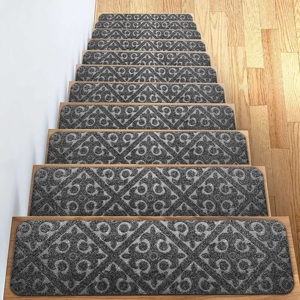 Floor Mat Non Slip Protective Stair Tread Carpet Self-Adhesive Home Decoration 