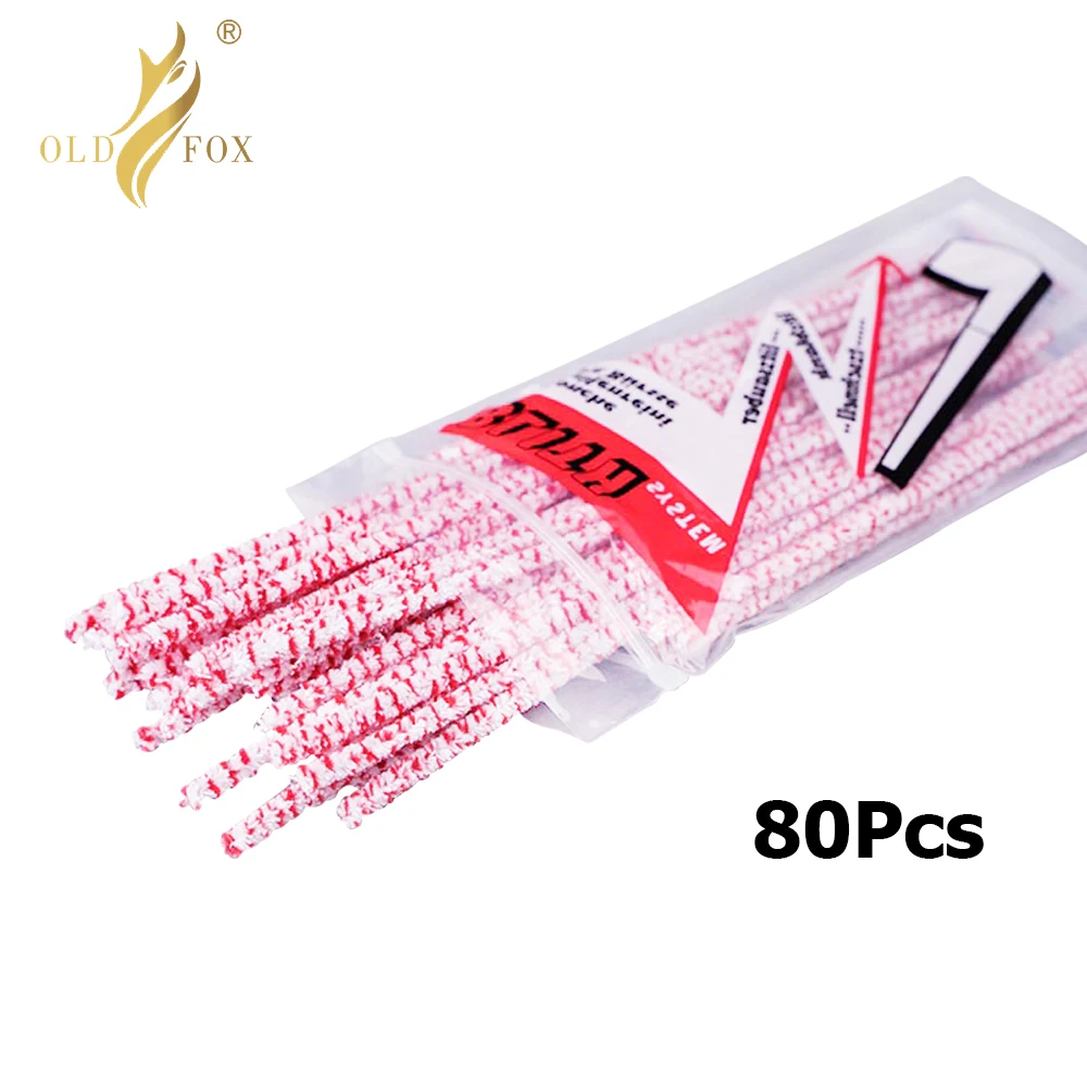 Old Fox 80pcs Pipe Cleaners Smoking Tobacco Smoking Pipe Cleaning Wood Clean Accessory Cleaner Tool smoking pipe cleaners