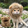 Cute Cat Hat Lion Headgear Elastic Autumn Winter Pet Hat Puppy Kittens Hat Party Photo Shoot Props Decoration Cat Accessories