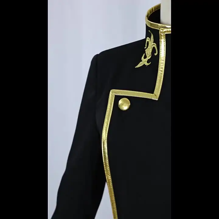 Code Geass Lelouch Lamperouge Косплей Парик и костюм Of The Rebellion Черный Король Демонов ZERO