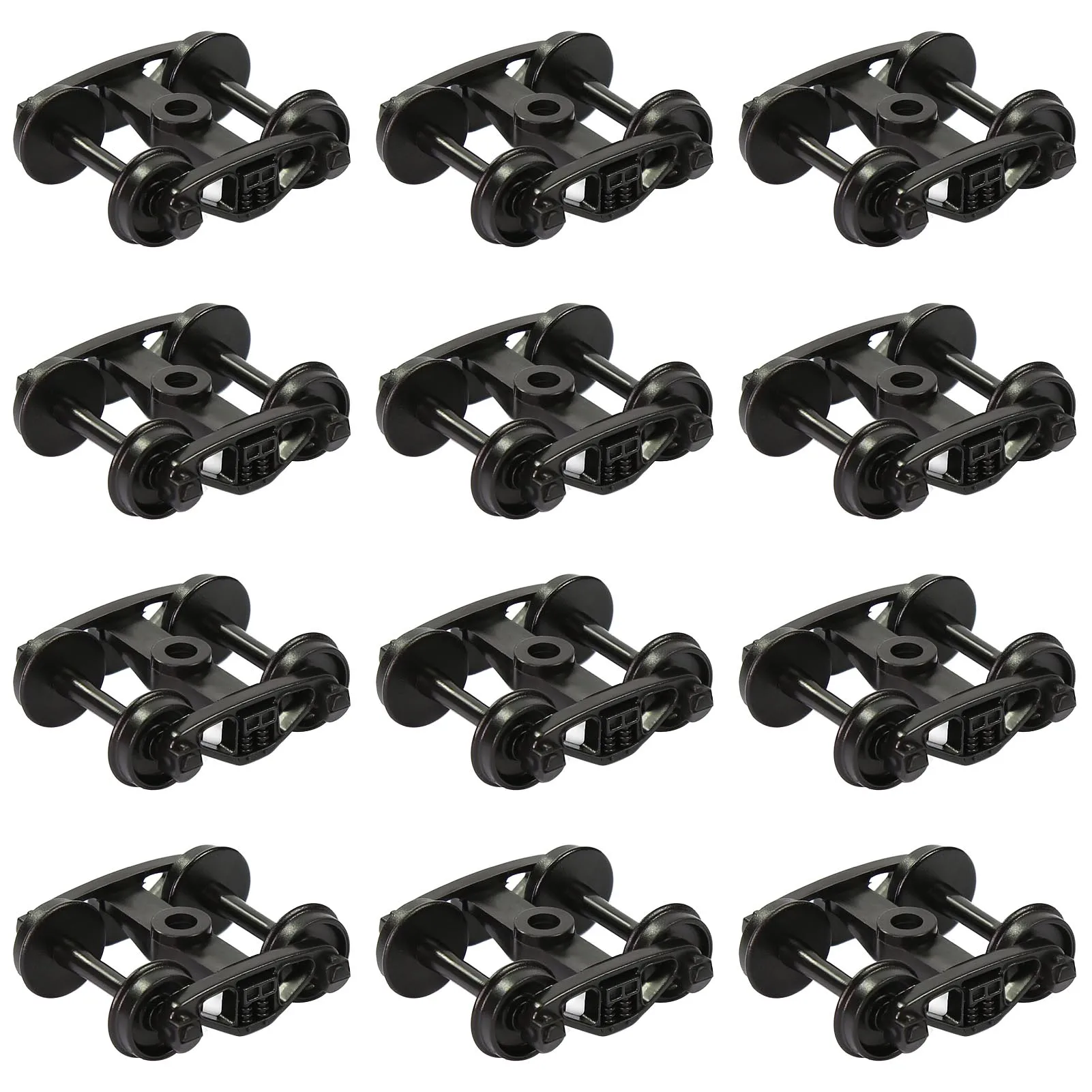 Evemodel HO Scale 1:87 Bearing Truck with 33" Plastic Wheels POM Bogies 2-Springs 12pcs/24pcs HP22BHO