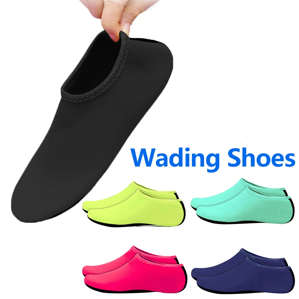 Water Shoes Diving Socks Aqua Shoes Barefoot Shoes Wading Shoes Quick-drying Beach Seaside Sports Sneakers Anti-slip Swimming Slippers Men Women