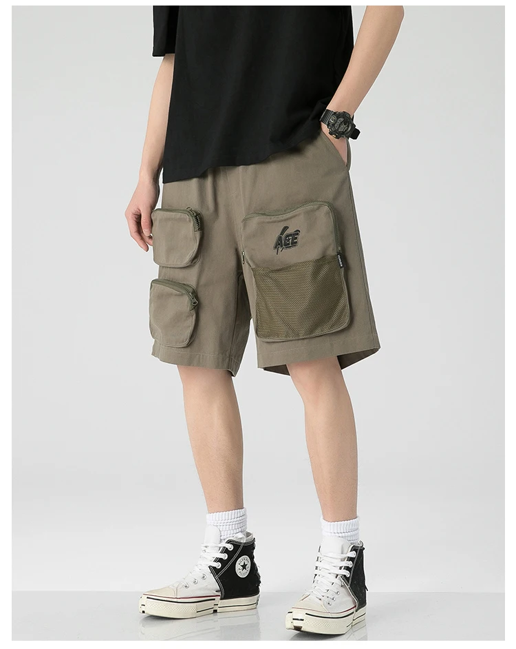 best casual shorts for men WalkWide Men'S SHORTS Cargo 2022 Summer Casual Bigger Pocket Classic 95% Cotton Brand Male Short Pants Trouers black casual shorts