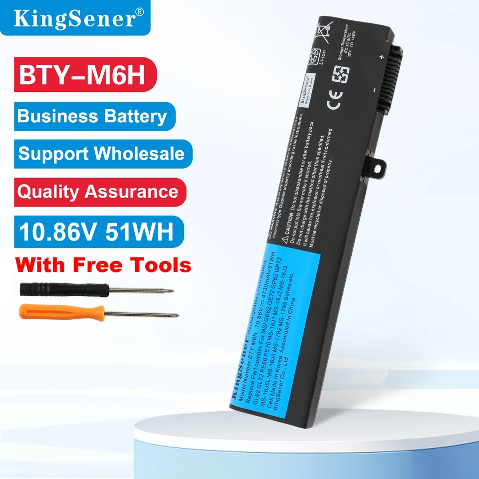 Exmate BTY-M6H Laptop Akku Für MSI GE62 GE63 GE72 GE73 GL62 GL63