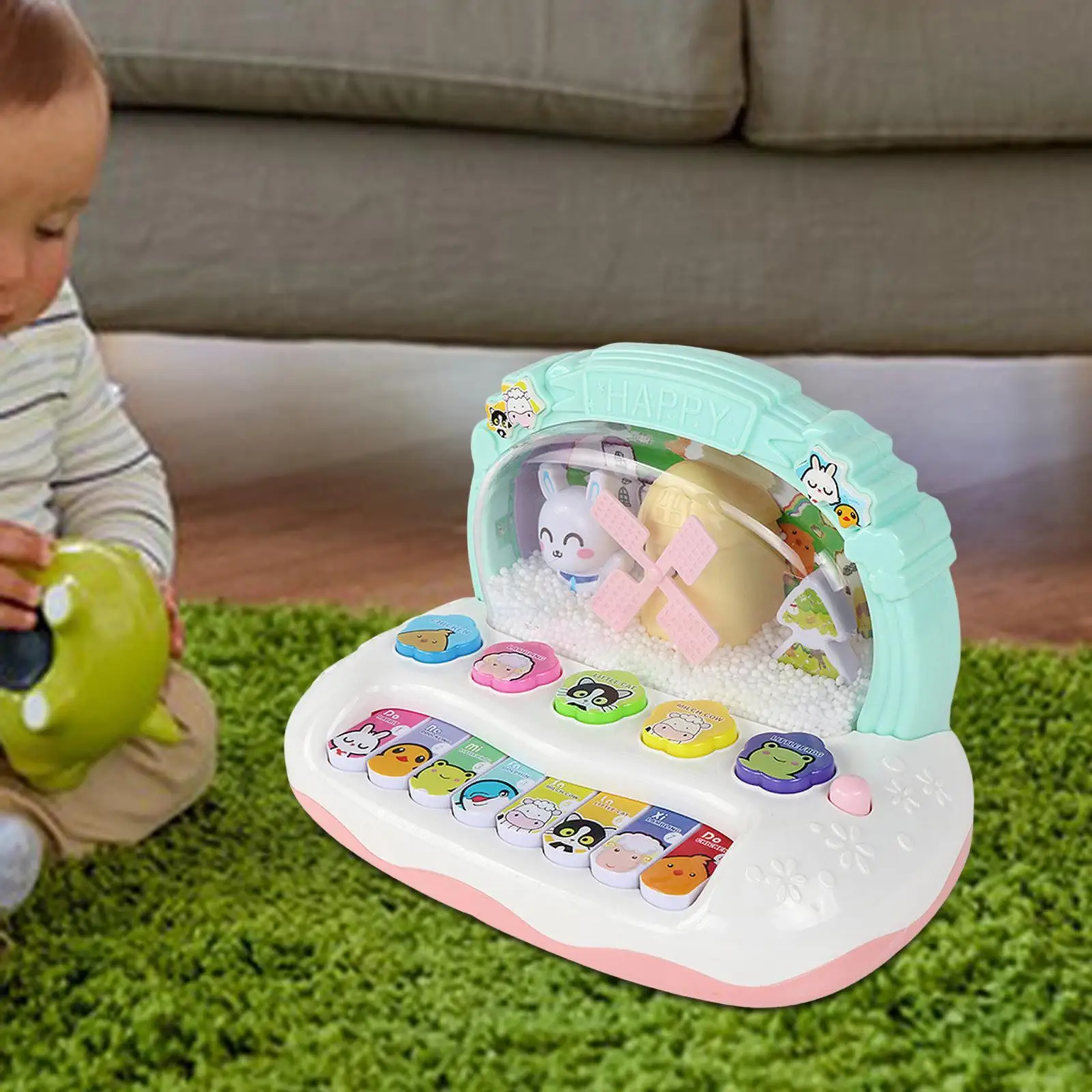 

Мини электронное пианино, игрушка для раннего обучения, 8 ключей, для маленьких мальчиков и девочек от 2 лет