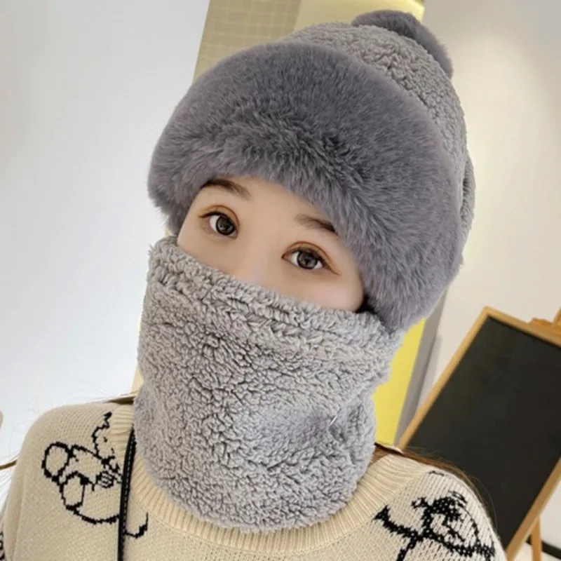 

Женская шапка осень-зима Ветрозащитная маска на шею для велоспорта интегрированная шапка для тепловой защиты шеи утепленная