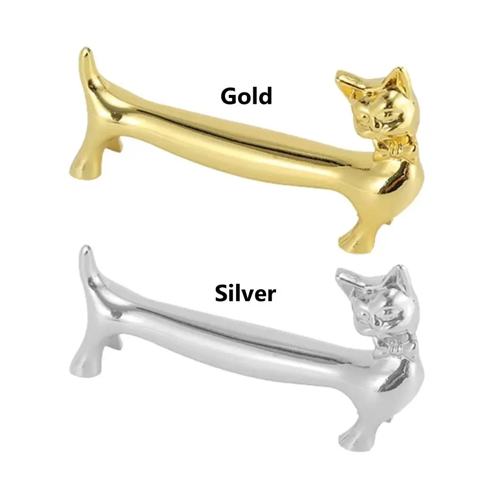 1Pcs Durable Cat Design Chopstick Holder Zinc Alloy Metal Tableware Stand Chopsticks Rack Art Craft Table Decoration