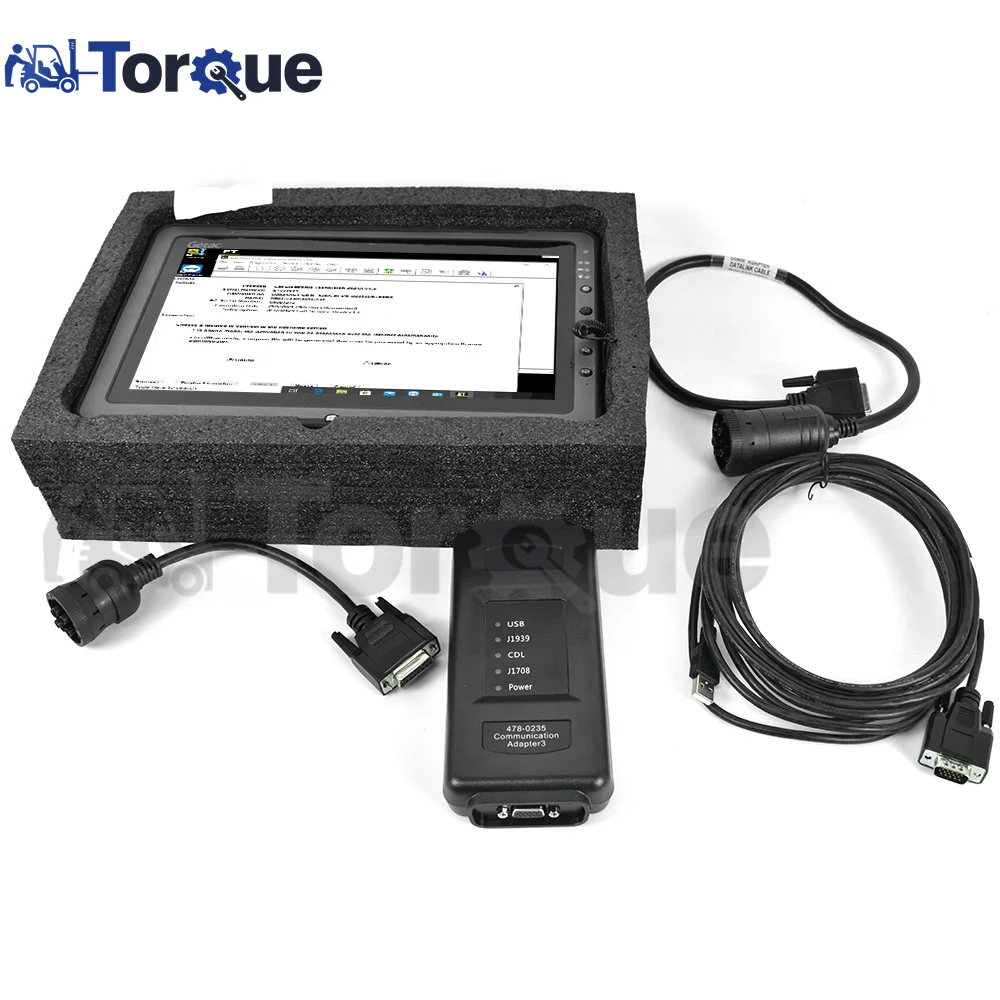 Strumento Diagnostico Per Camion Scanner Per Impieghi Gravosi Per Adattatore Cater Cat Et 4 478-0235 Comunicazione Cat4 + Tablet Getac