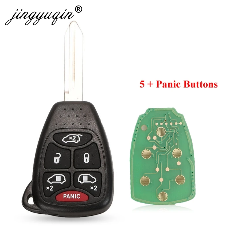 VGOL 1 Llavero Remoto de 3 Botones de 433 MHz KOBDT04A Compatible con Jeep Grand Cherokee Comandante 2005 2006 2007