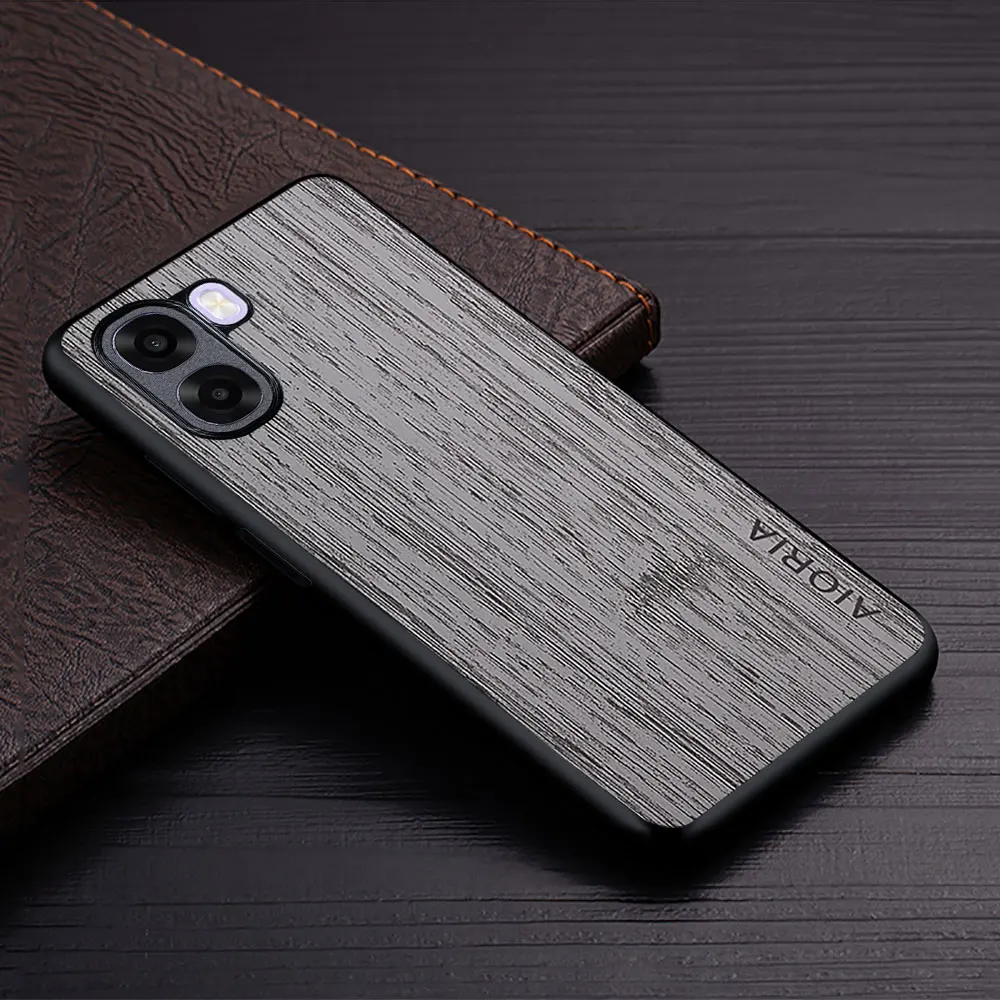 Luxury Bamboo Wood Pattern Leather Phone Case Cover