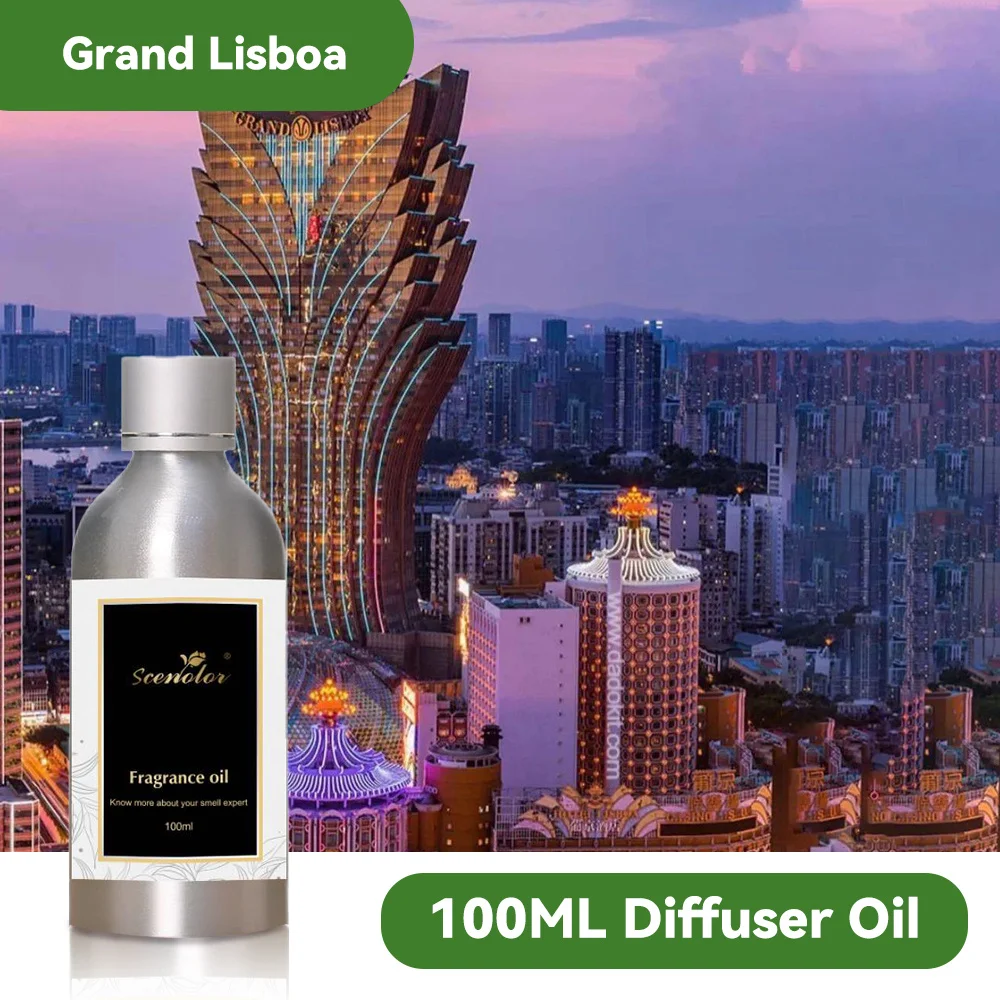 100ML Grand Lisboa Hotel Essential Oils Aromatic Diffuser Home Fragrance Device Perfume Oil Luxury Electric Scent Diffuser Oil