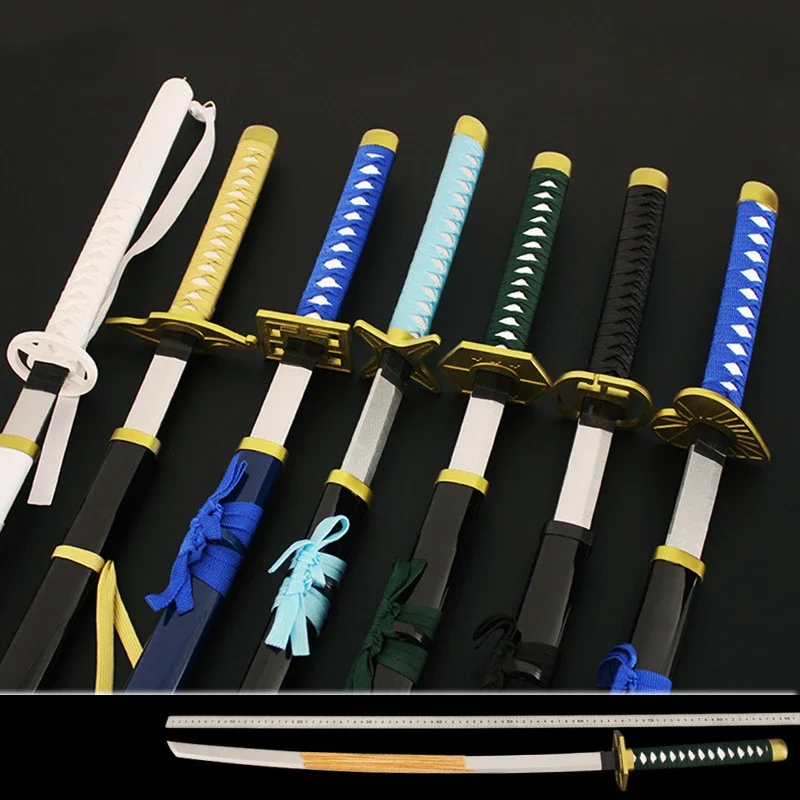 

104cm BLEACH Swords Kurosaki Ichigo Zangetsu Wooden Katana Anime Periphery Weapons Model Cosplay Samurai Sword Gifts Toys Boys