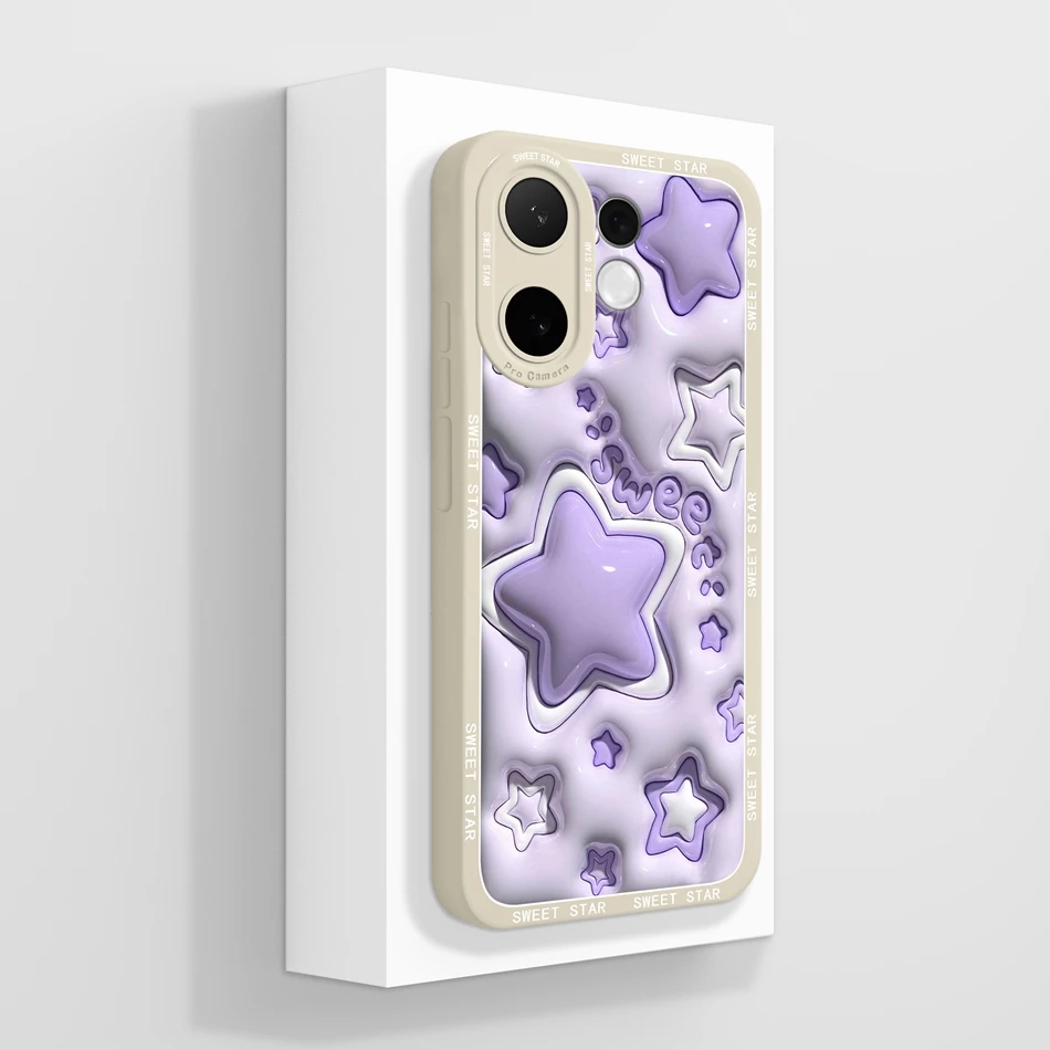 Artistic Style Full Coverage Anti-Drop Liquid Silicone Cute Phone Case