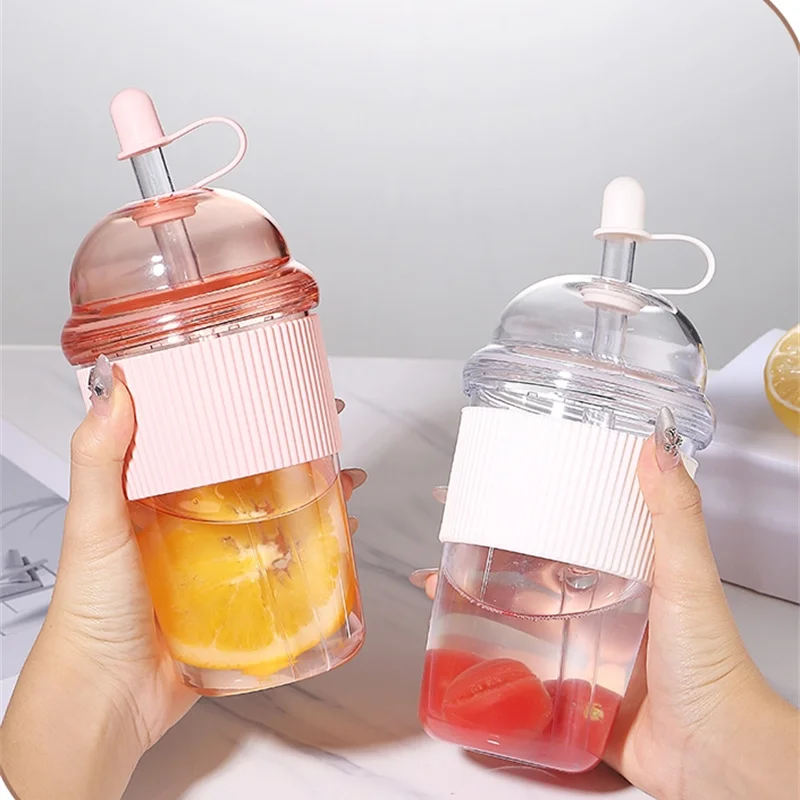 High-Capacity Reusable Beverage Cup with Lid